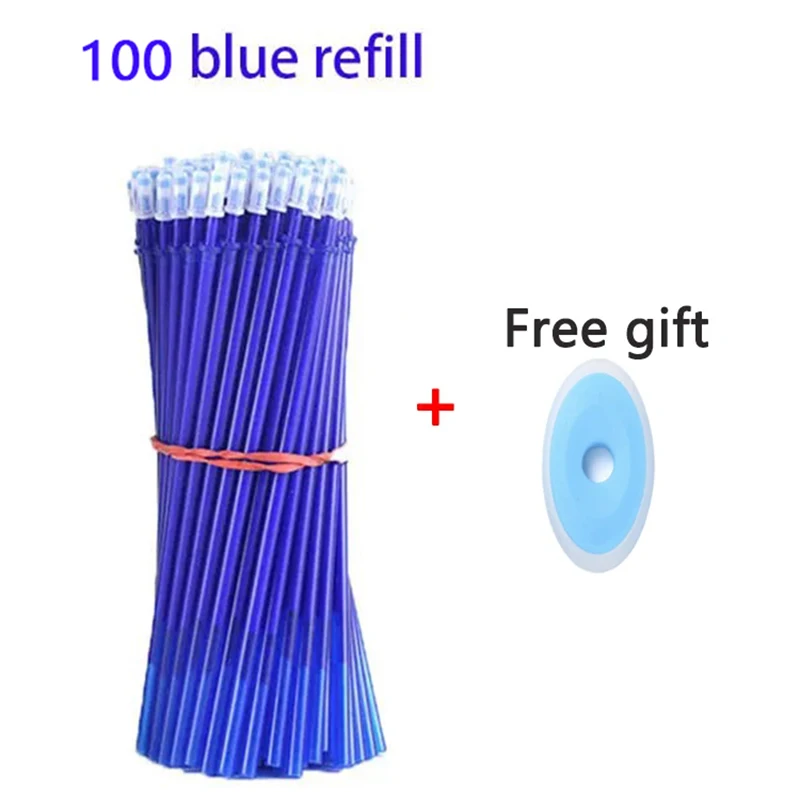 100 Pcs/set Kawaii Erasable Refill Erasable Pens Gel Pen Sketch Writing Stationery for Notebook School Supplies Cute Kids Pencil