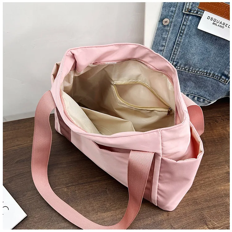 Women's Bag Designer Luxury Bags Nylon Commuting Shoulder Handbag Solid Color Tote Bag Mommy Large Capacity Vacation Handbag2024
