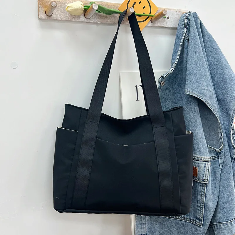 Women's Bag Designer Luxury Bags Nylon Commuting Shoulder Handbag Solid Color Tote Bag Mommy Large Capacity Vacation Handbag2024