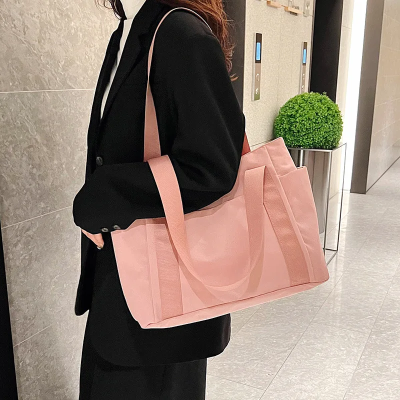 Women's Bag Designer Luxury Bags Nylon Commuting Shoulder Handbag Solid Color Tote Bag Mommy Large Capacity Vacation Handbag2024