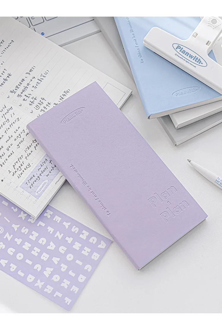 Planwith To Do List Notepad Undated Daily Planner Notebook, Task CheckList Organizer Agenda Pad for Work Study with ABC Stickers