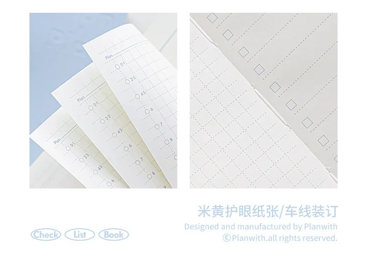 Planwith To Do List Notepad Undated Daily Planner Notebook, Task CheckList Organizer Agenda Pad for Work Study with ABC Stickers