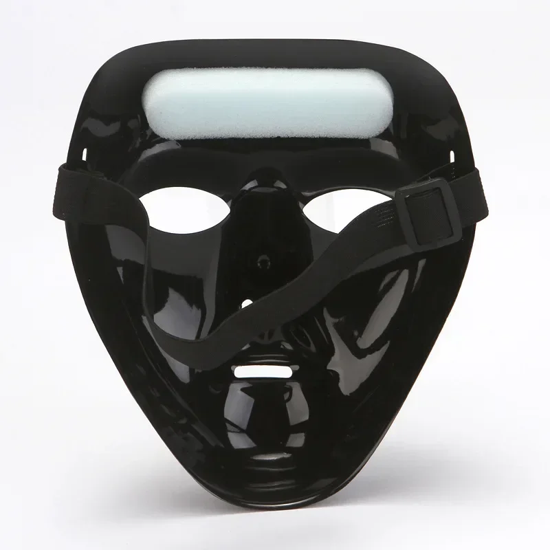 Halloween Black Street Dance Mask Pure Black Mask Masquerade Dancer Ghost Step Mask Halloween Street Dance Mask