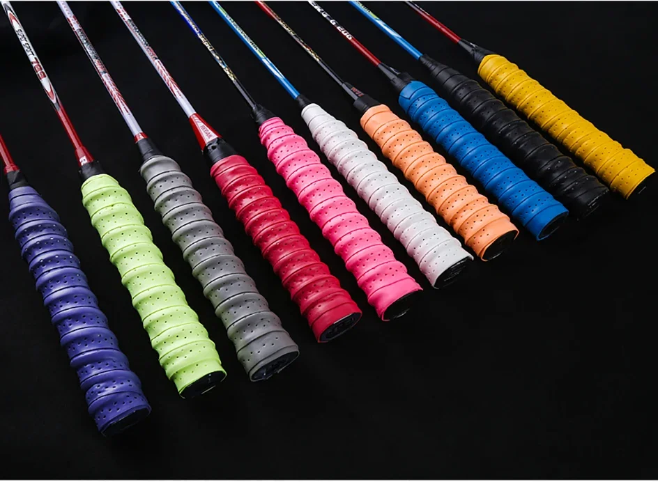 2Pcs Grip Tape Tennis Racket Anti-Slip Absorb Sweat Band Outdoor Fishing Rod Winding Strap Sport Badminton Squash Tape