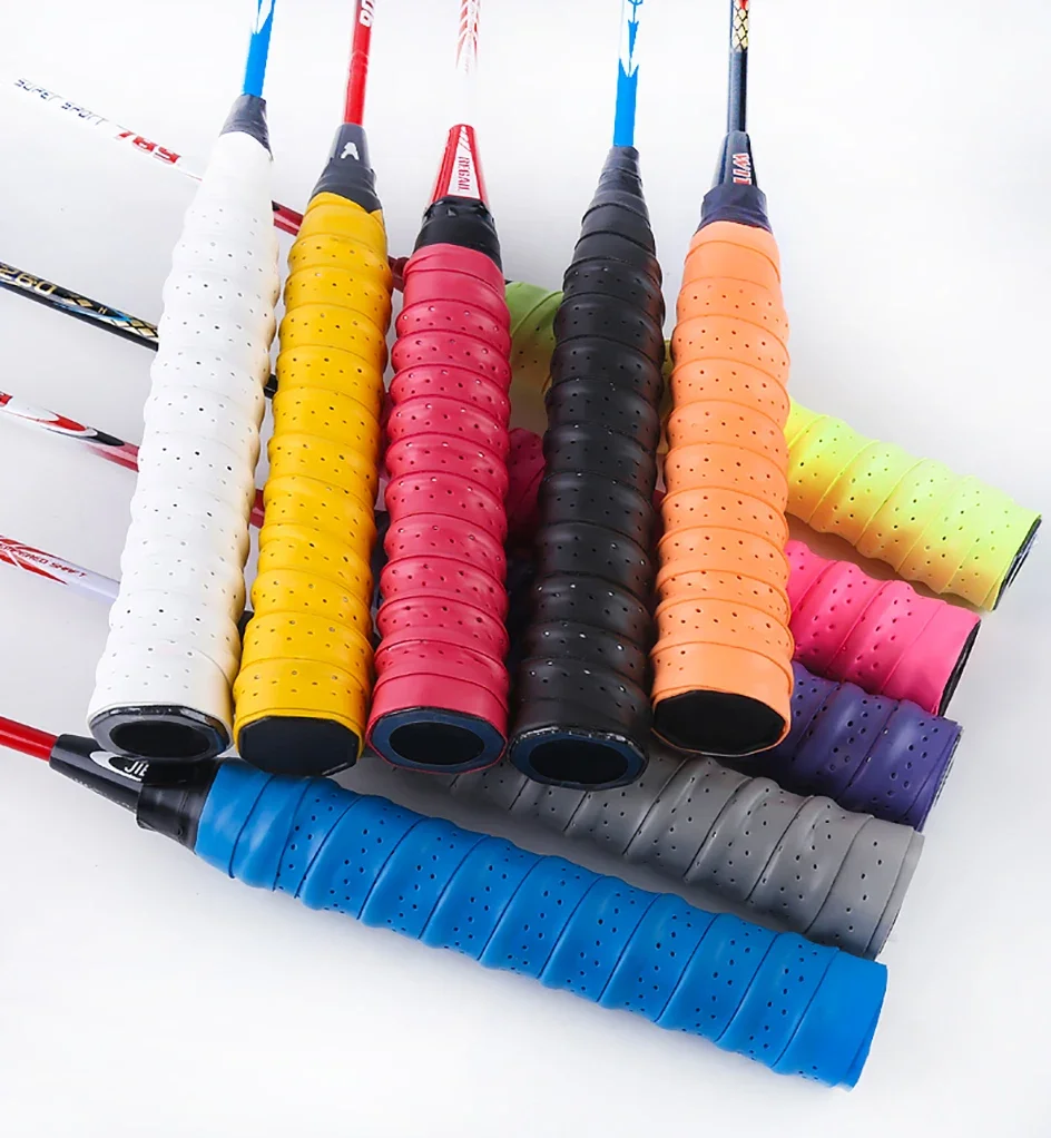 2Pcs Grip Tape Tennis Racket Anti-Slip Absorb Sweat Band Outdoor Fishing Rod Winding Strap Sport Badminton Squash Tape