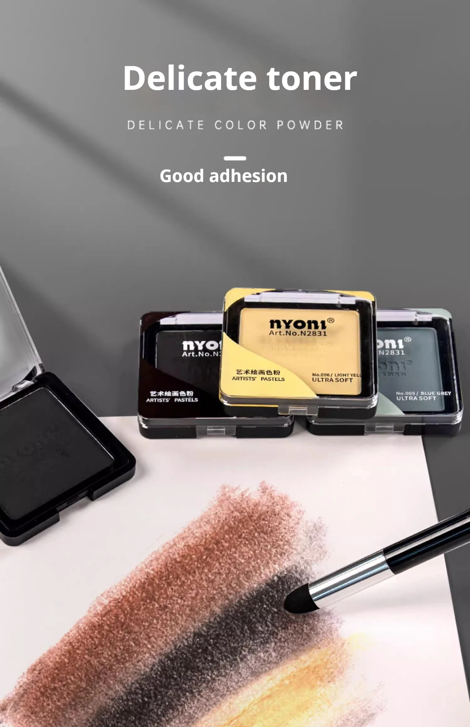 Professional Dry Wet Sketch Toner Painting Graphite Charcoal Color Sketching Powder Soft Artists Pastels Drawing Art Supplies