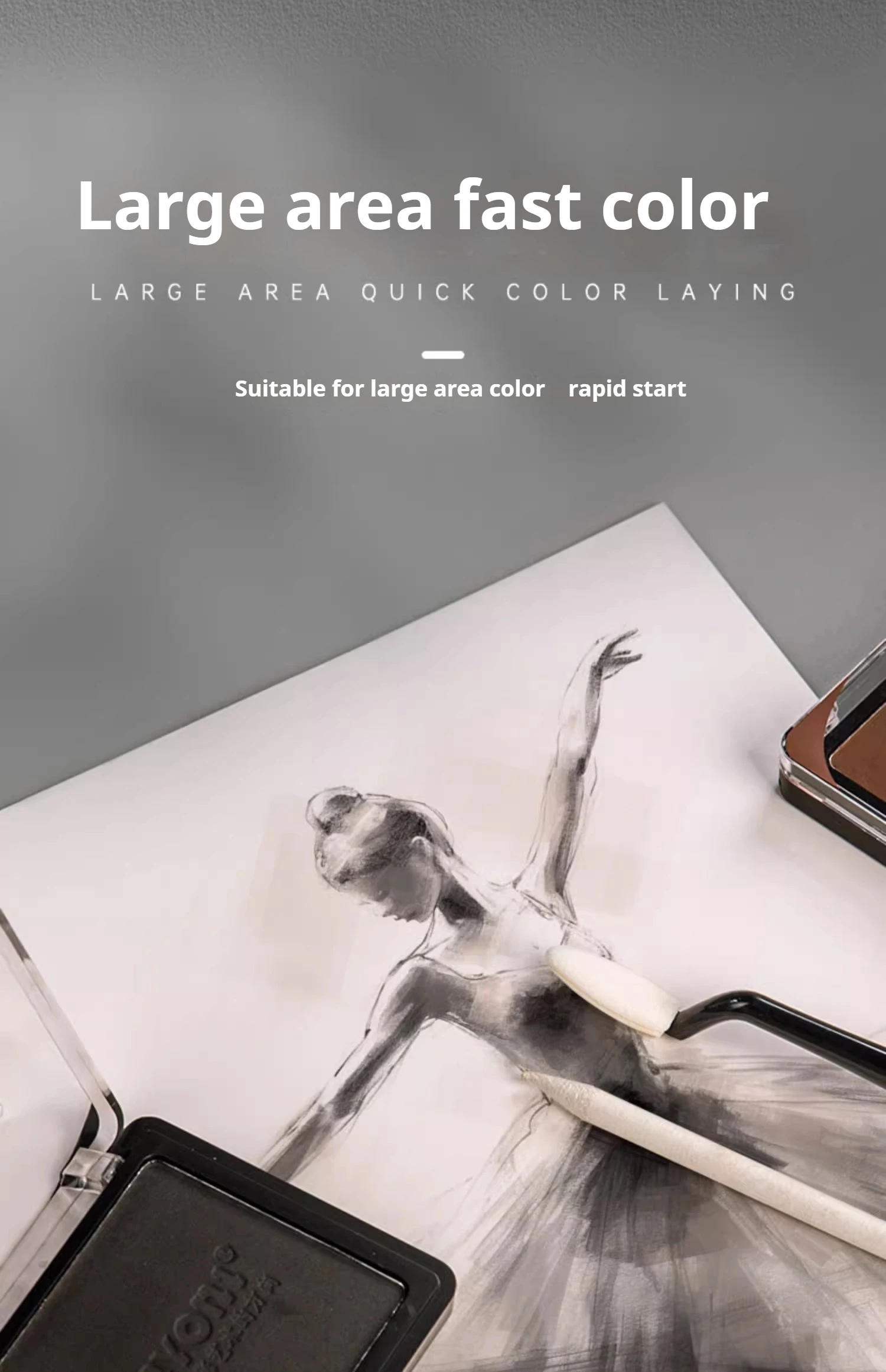 Professional Dry Wet Sketch Toner Painting Graphite Charcoal Color Sketching Powder Soft Artists Pastels Drawing Art Supplies