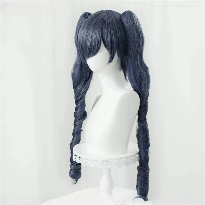 Anime Wigs Cosplay Ciel Phantomhive Cosplay Wig Blue Grey Wig Heat Resistant Halloween Party Women Men Wigs