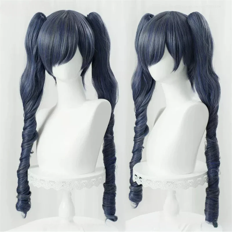 Anime Wigs Cosplay Ciel Phantomhive Cosplay Wig Blue Grey Wig Heat Resistant Halloween Party Women Men Wigs
