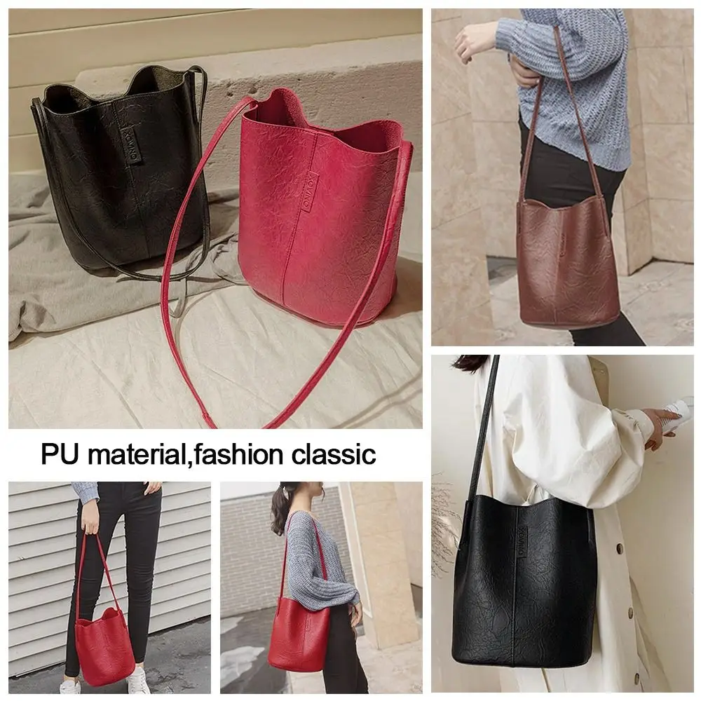 PU Leather Pleated Handbag Crossbody Bag Totes Bag Travel Handbag Women Shoulder Bag