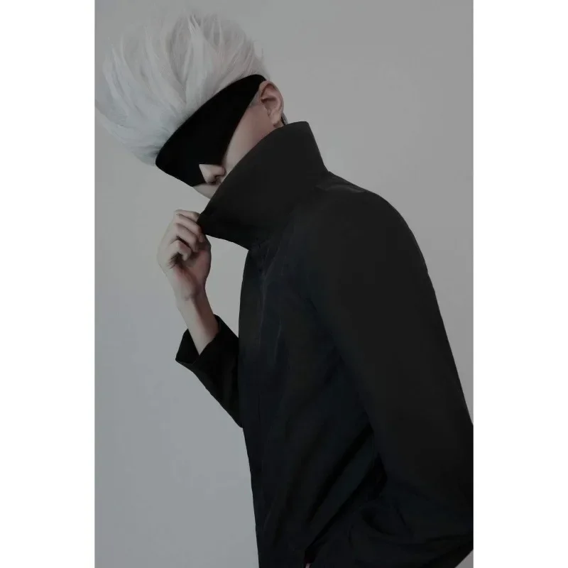 Anime Jujutsu Kaisen Gojo Satoru Mask Blindfold Cosplay Prop Anime Black Man Woamn Hair Band Accessories Sleep Eyewear