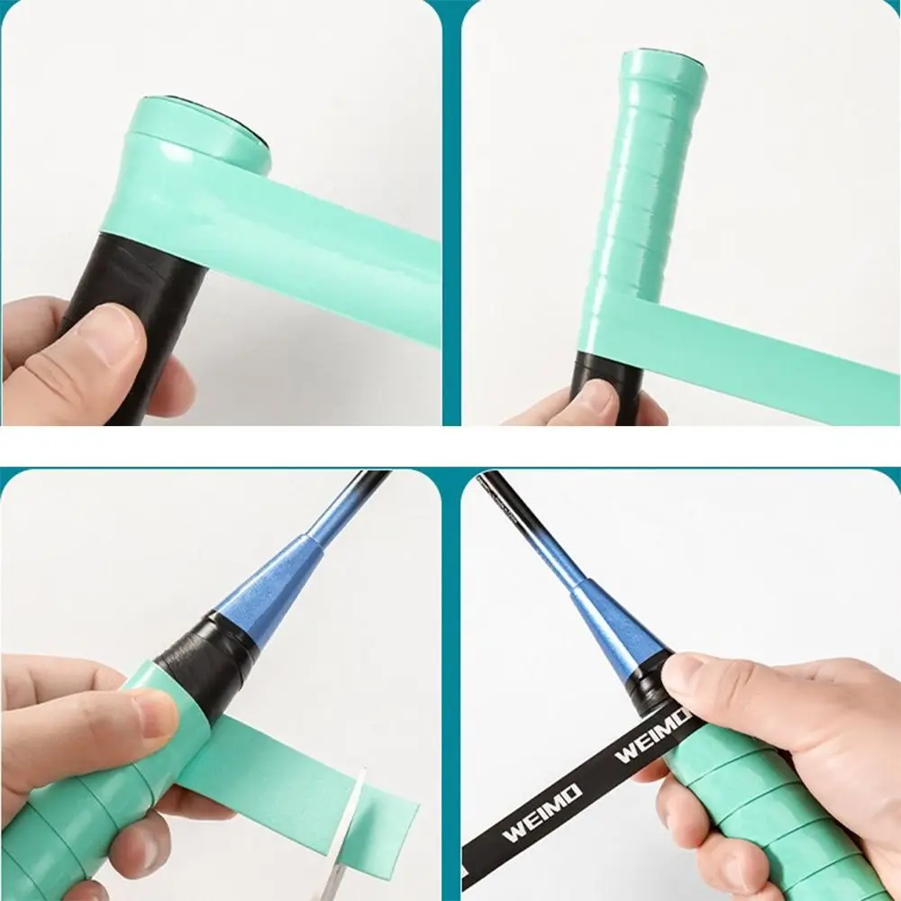 PU Badminton Racket Overgrips Shock Absorption Non-Slip Non-Slip Grip Tape Fishing Rod Multi-color Racquet Sweatband
