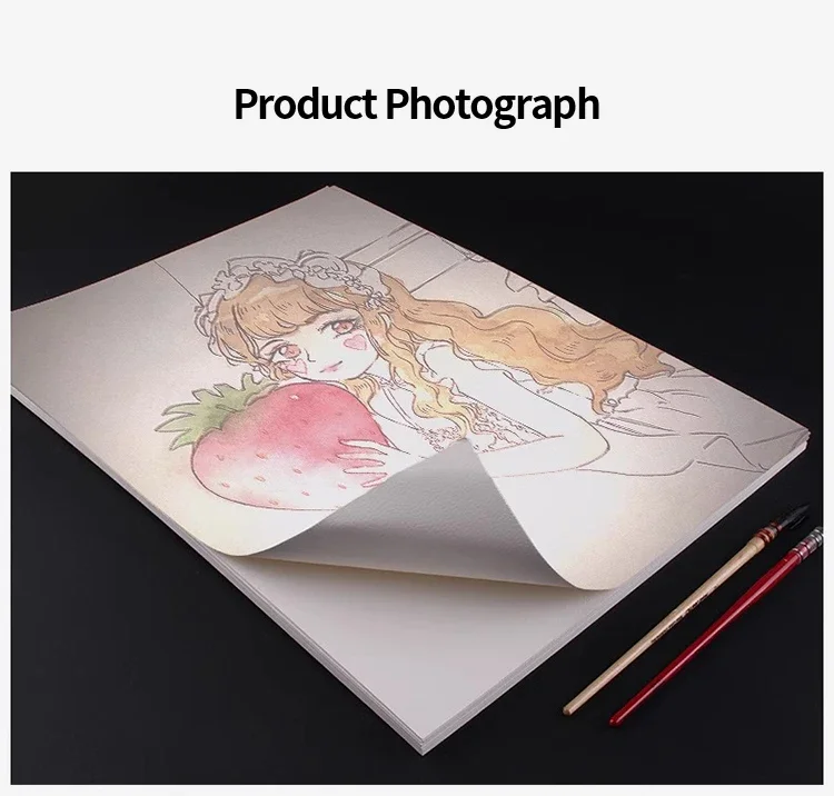 BAOHONG Artist Watercolor Paper 100% Cotton 300gms Art Paper 32K 16K Drawing Paper for Artist 20pcs Sheets Art Supplies