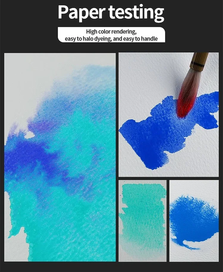 BAOHONG Artist Watercolor Paper 100% Cotton 300gms Art Paper 32K 16K Drawing Paper for Artist 20pcs Sheets Art Supplies