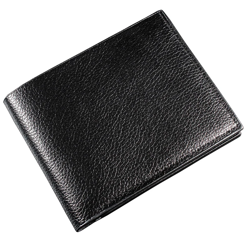 Men's Wallet Genuine Leather Men Wallets Premium Product Real Cowhide Wallets for Man Short Black Walet Portefeuille Homme