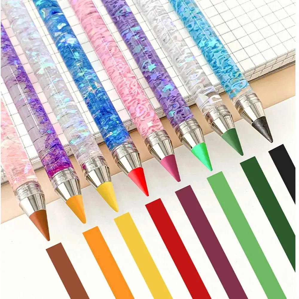 Creative Colorful Unlimited Writing Pencil No Ink Pen Magic Without Sharpening Pencils Detachable Students Painting Stationery