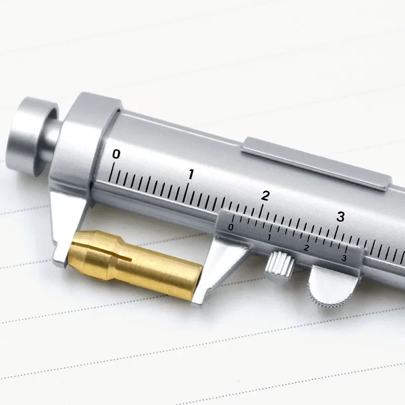Multifunction Caliper Pen Ball-Point 0.5mm Ballpoint Pen Gel Ink Vernier Caliper Roller Ball Creativity Stationery