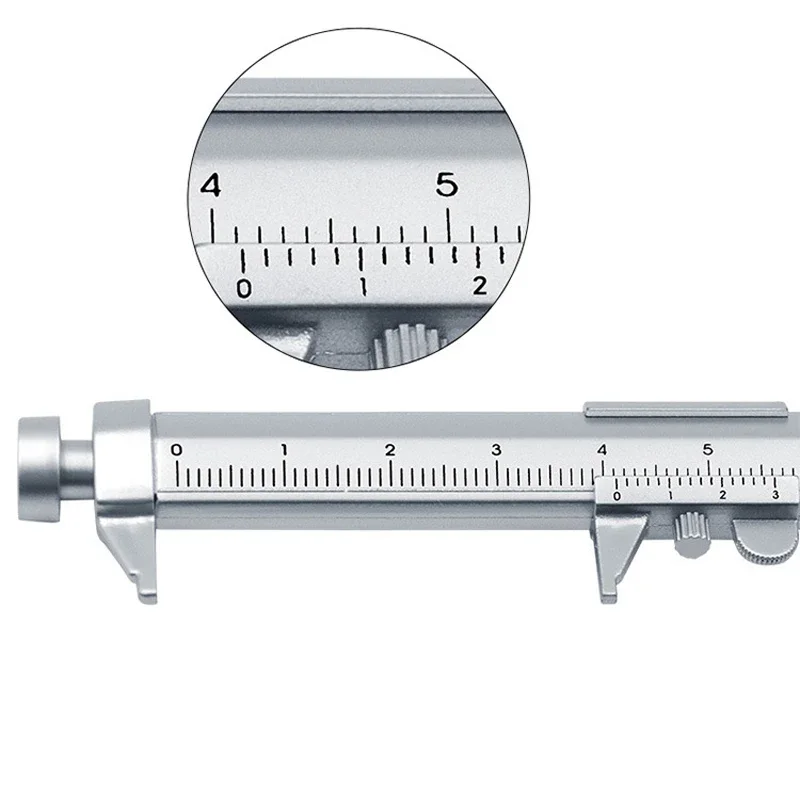 Multifunction Caliper Pen Ball-Point 0.5mm Ballpoint Pen Gel Ink Vernier Caliper Roller Ball Creativity Stationery