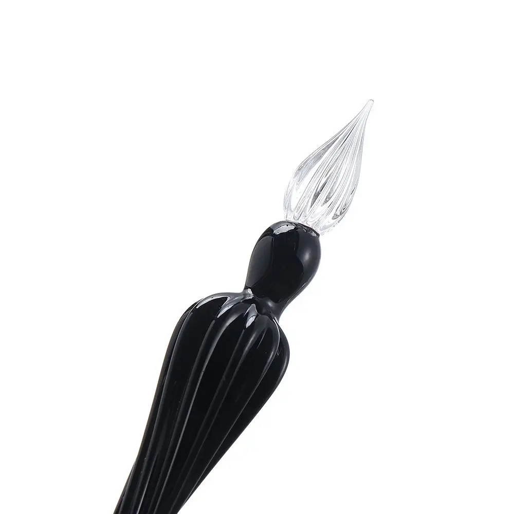 1PC Handmade Calligraphy Signature Writing Fountain Pen Painting Supplies Filling Ink Glass Dip Pen