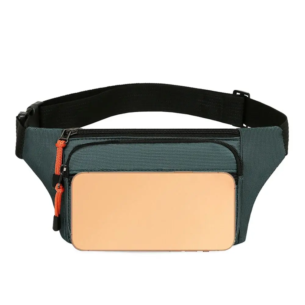 Nylon Men Waist Bag Chest Bag Large-capacity Waterproof Sport Mobile Phone Bag Outdoor Travel Anti-theft Business Cashier Wallet