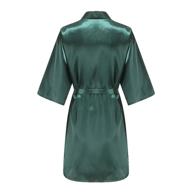 Wedding Party Team Bride Robe With White Letters Kimono Satin Pajamas Bridesmaid Bathrobe YE6522