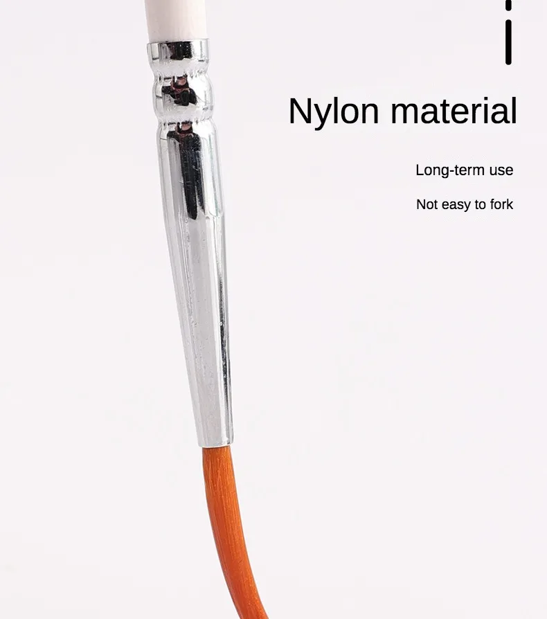 Artist Paint Brush 6 Pcs Set Thin Pen Extra Long Fine Point Liner Tip #000#00#0#1#2#3, Scale Models Nail Acrylic Oil Watercolor