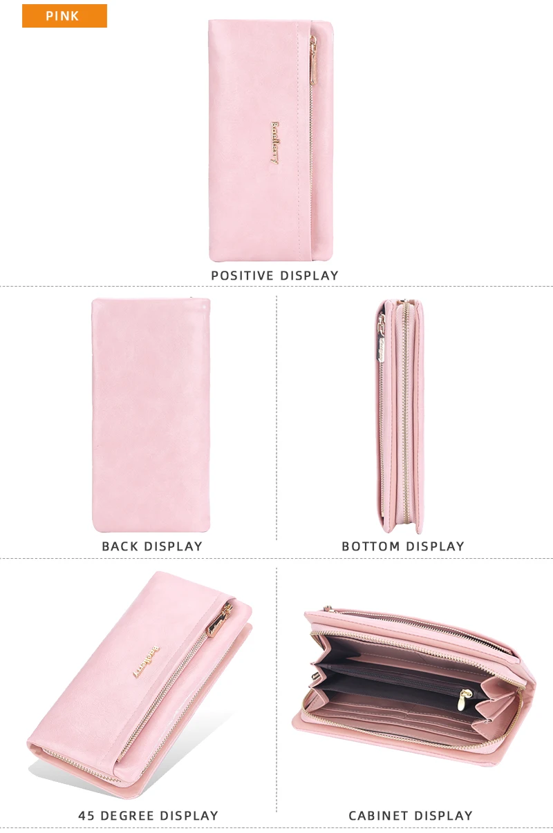 Baellerry New Women Phone Bag Wallets Large Capacity Handbag Zipper Card Holder Female Purse Coin Pocket Brand Wallet For Girls
