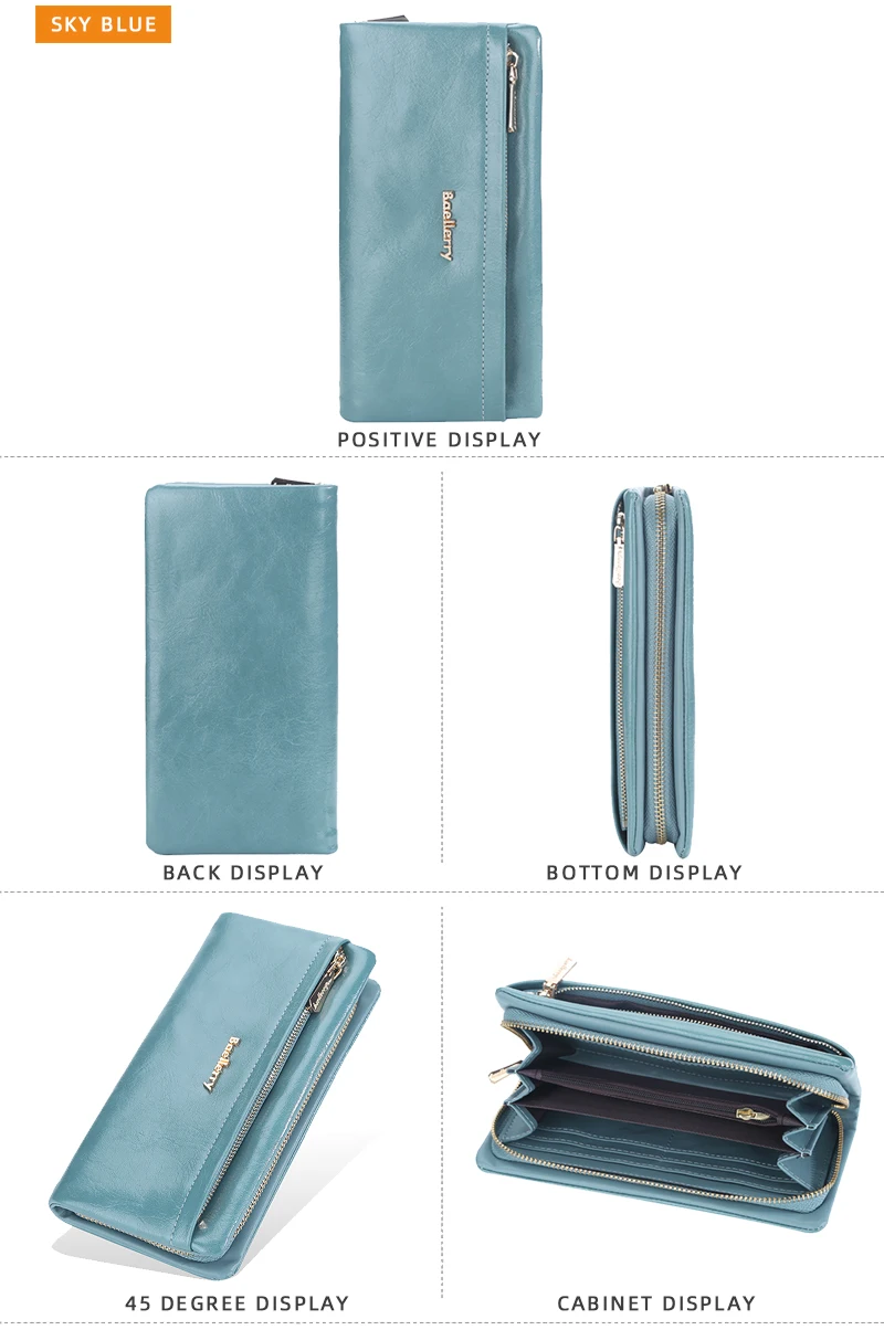 Baellerry New Women Phone Bag Wallets Large Capacity Handbag Zipper Card Holder Female Purse Coin Pocket Brand Wallet For Girls
