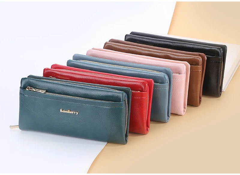 Baellerry New Women Phone Bag Wallets Large Capacity Handbag Zipper Card Holder Female Purse Coin Pocket Brand Wallet For Girls