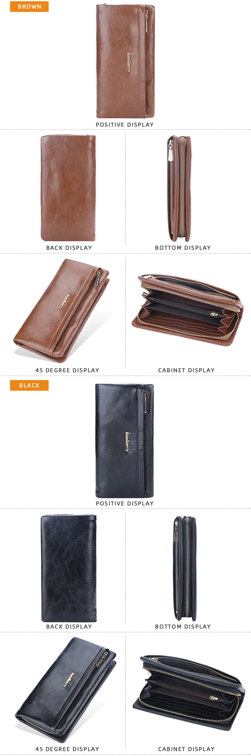 Baellerry New Women Phone Bag Wallets Large Capacity Handbag Zipper Card Holder Female Purse Coin Pocket Brand Wallet For Girls