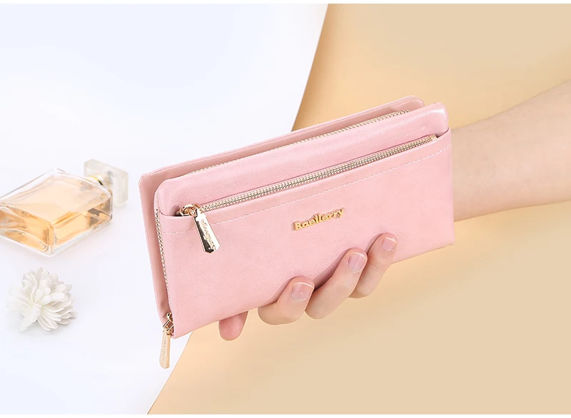 Baellerry New Women Phone Bag Wallets Large Capacity Handbag Zipper Card Holder Female Purse Coin Pocket Brand Wallet For Girls