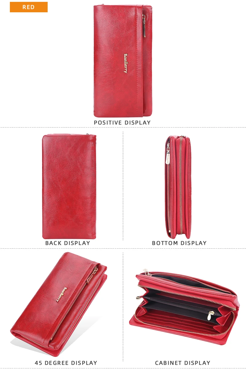 Baellerry New Women Phone Bag Wallets Large Capacity Handbag Zipper Card Holder Female Purse Coin Pocket Brand Wallet For Girls