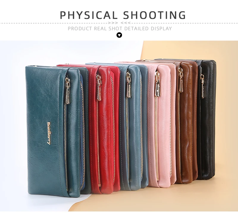 Baellerry New Women Phone Bag Wallets Large Capacity Handbag Zipper Card Holder Female Purse Coin Pocket Brand Wallet For Girls