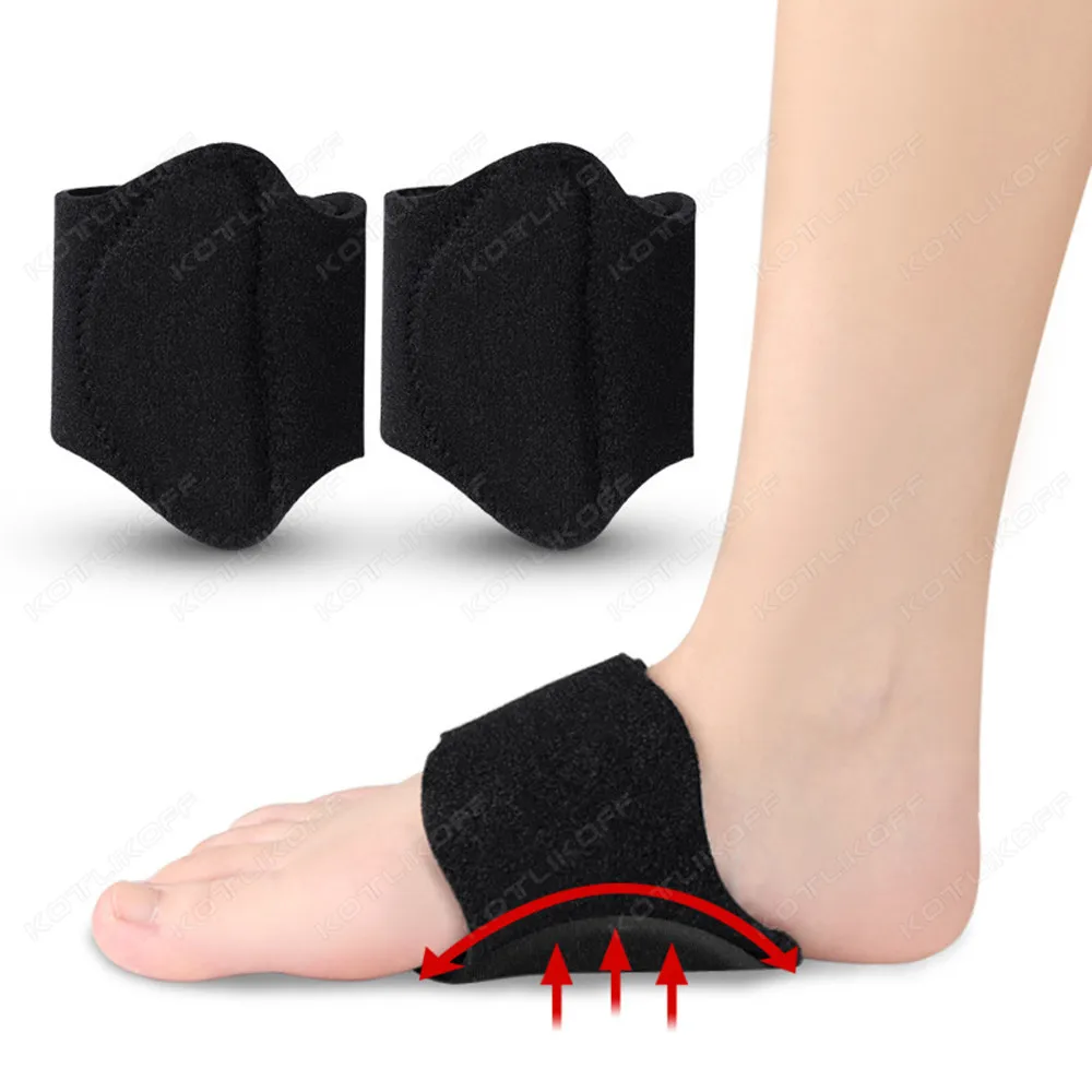 1 Pair Arch Support Brace Non-Slip Cushion Sole Foot Arch Support Plantar Fasciitis Heel Pain Aid Feet Care Absorb Shock Pads