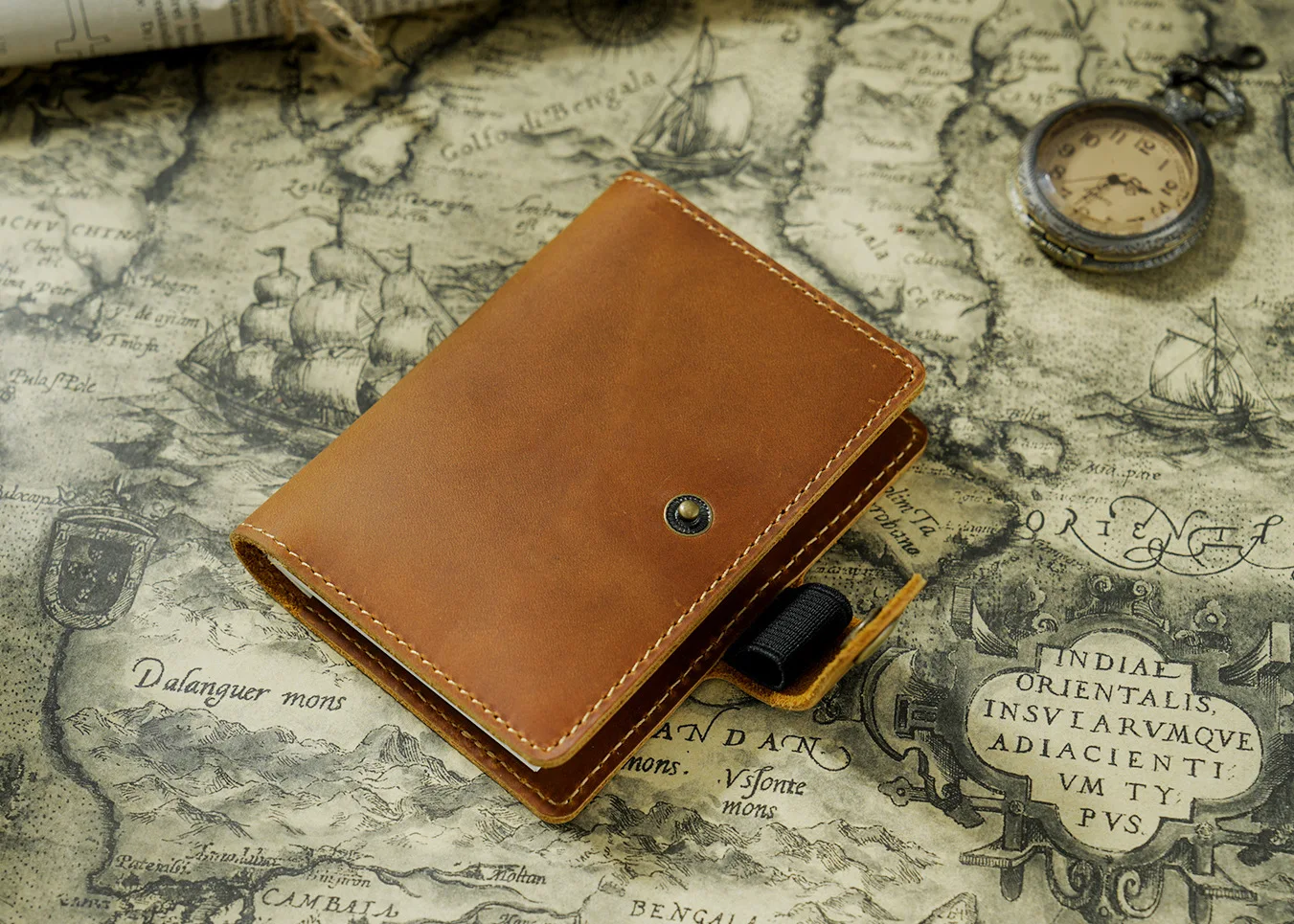 Genuine Leather Notebook Planner Book Cover Pocket Size Diary Retro Cowhide Journal Drawing Sketchbook Portable Mini Daily