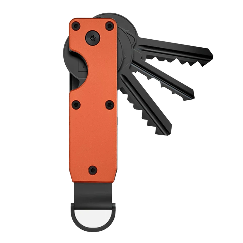 Key Organizer Compact Holder Metal Key Chain Minimalist key case holder for keychain Secures 1-5 Keys