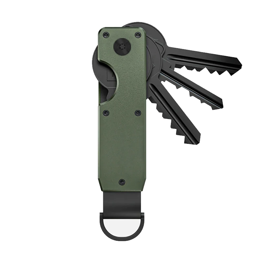 Key Organizer Compact Holder Metal Key Chain Minimalist key case holder for keychain Secures 1-5 Keys