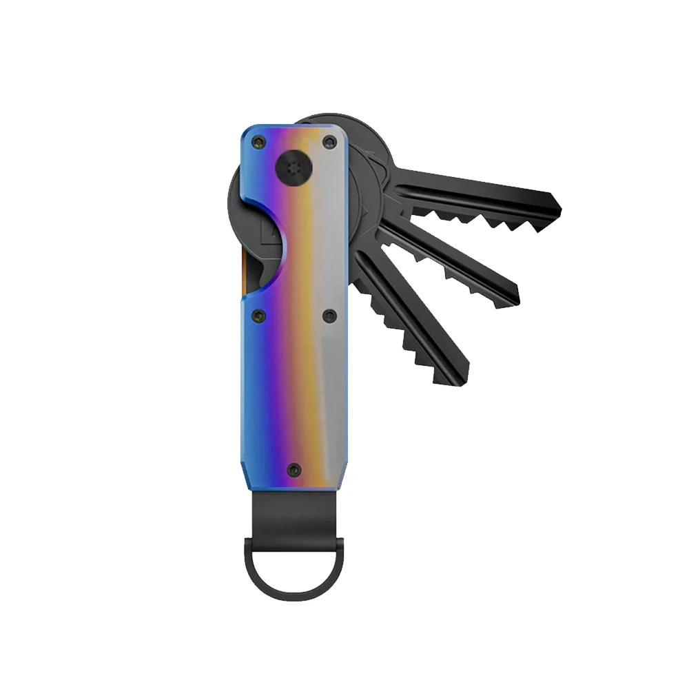 Key Organizer Compact Holder Metal Key Chain Minimalist key case holder for keychain Secures 1-5 Keys