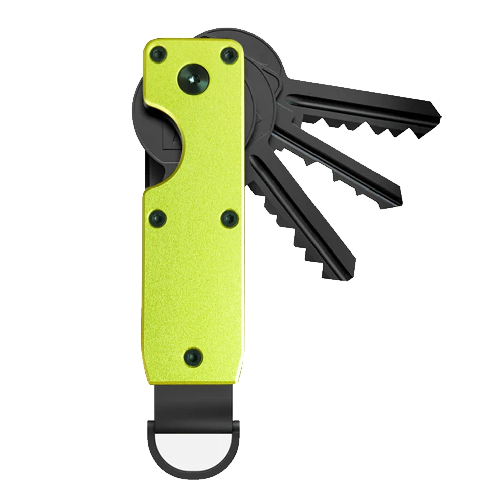 Key Organizer Compact Holder Metal Key Chain Minimalist key case holder for keychain Secures 1-5 Keys