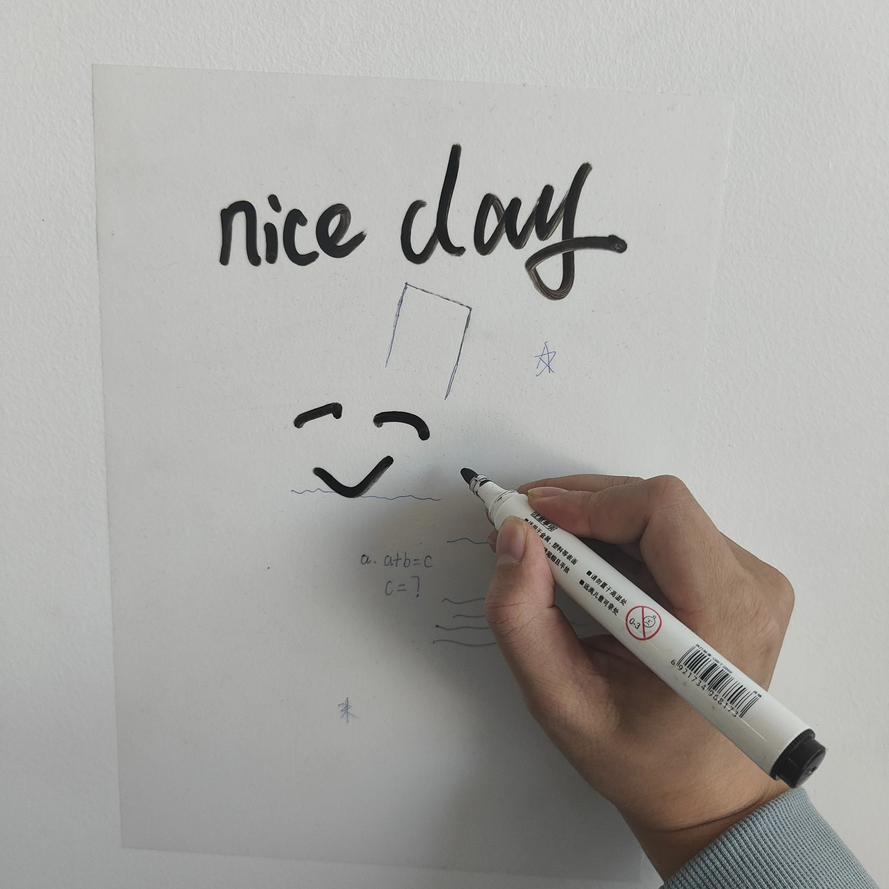 50 Sheets A4 Transparent Sticky Notes Tab Self-Adhesive Kawaii Clear Bookmarkers Annotation Books Page Marker Stationery