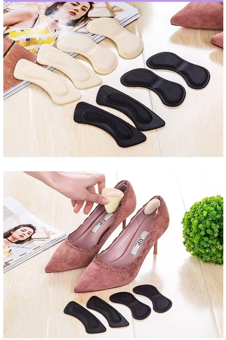 Heel Protector Heels Sticker Insoles for Feet Adjust Size Adhesive Non-slip Shoe Pads Pain Relief Foot Care Inserts Woman Man
