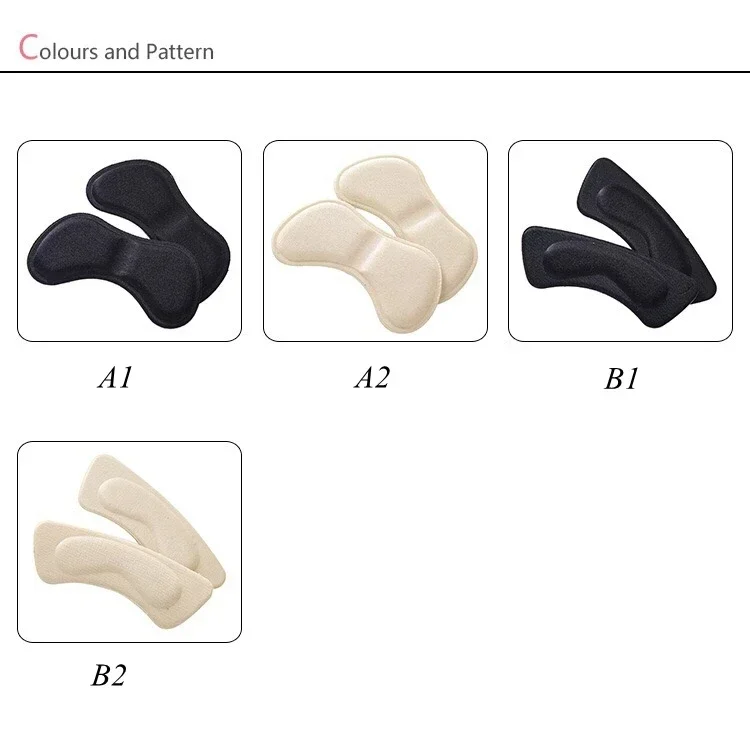 Heel Protector Heels Sticker Insoles for Feet Adjust Size Adhesive Non-slip Shoe Pads Pain Relief Foot Care Inserts Woman Man