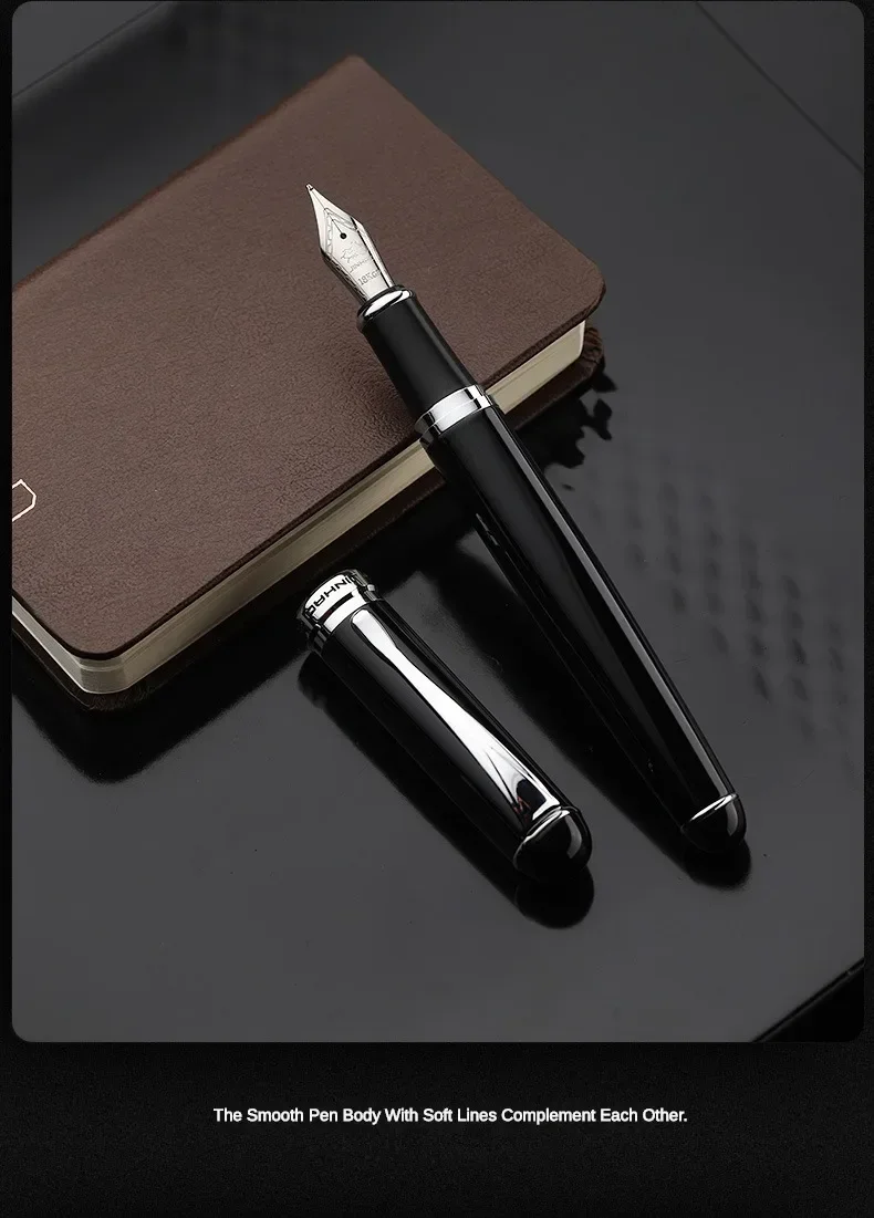 Jinhao X750 Fountain Pen Luxury Elegant Pens Medium Oblique Type Iraurita Nib Writing Pen Stationery Office School Supplies