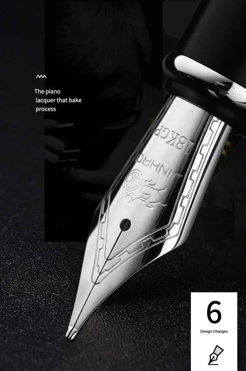 Jinhao X750 Fountain Pen Luxury Elegant Pens Medium Oblique Type Iraurita Nib Writing Pen Stationery Office School Supplies
