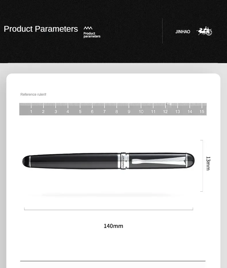 Jinhao X750 Fountain Pen Luxury Elegant Pens Medium Oblique Type Iraurita Nib Writing Pen Stationery Office School Supplies