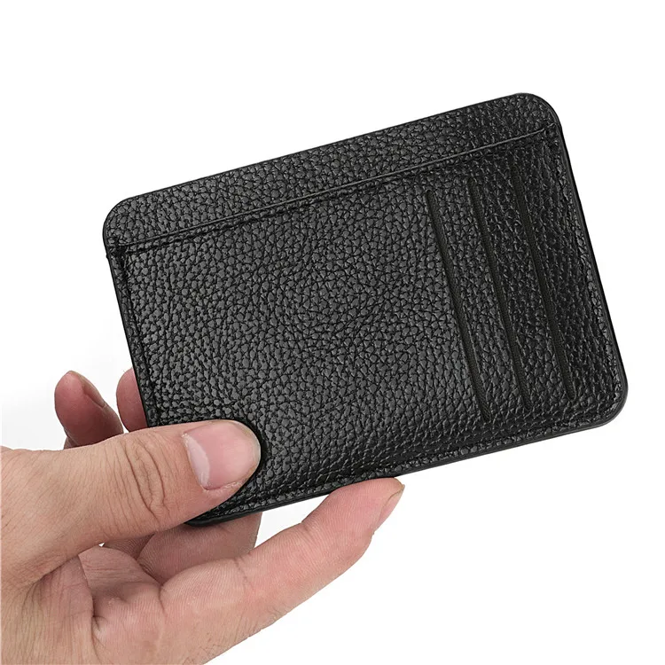 1Pc New Ultra-thin Soft Wallet PU Leather Mini Credit Card Wallet Candy Color Bank Credit Card Box Female Male Business Card Set