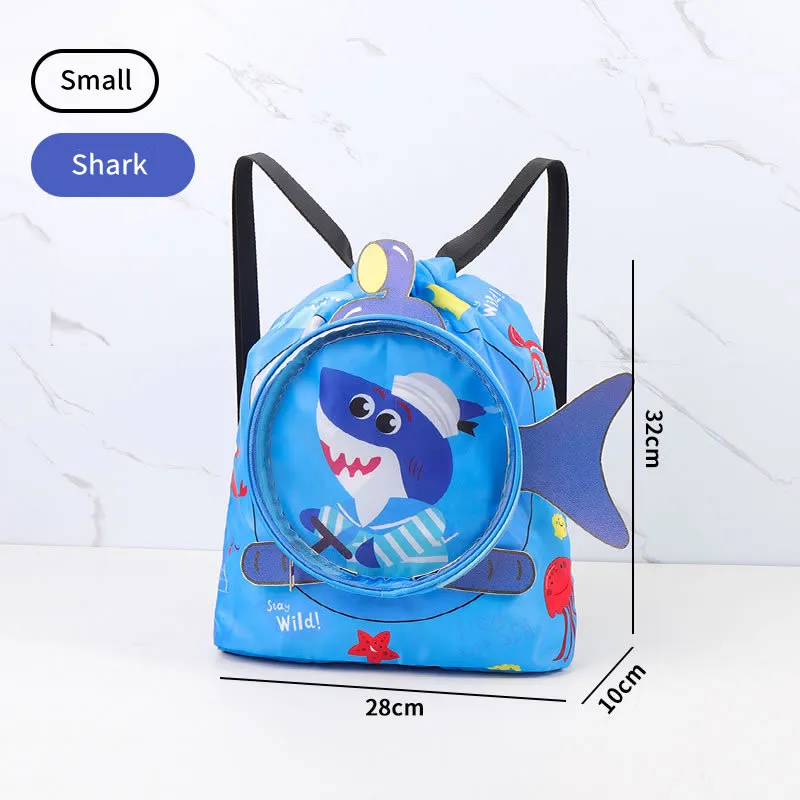 Children Swim Bag Dry Wet Separation Waterproof Storage Bag for Boys Girls Sport Fashion Portable Cute Cartoon Kids Backpack