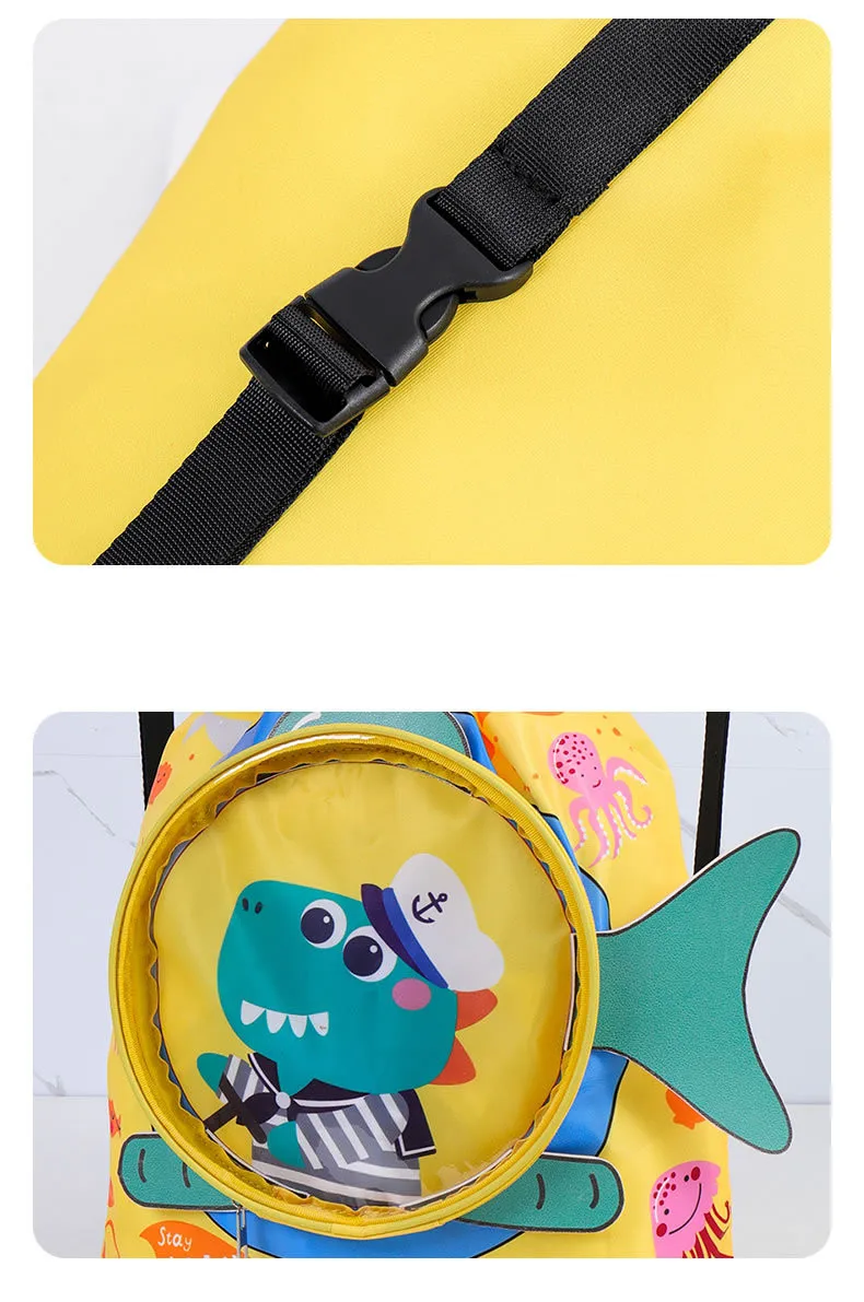 Children Swim Bag Dry Wet Separation Waterproof Storage Bag for Boys Girls Sport Fashion Portable Cute Cartoon Kids Backpack