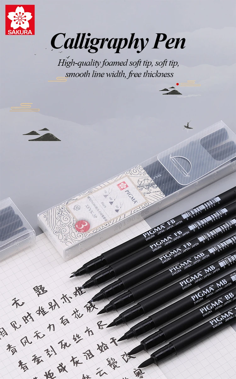 Sakura Line marking pen Art Hand-painted Hook Line Pen Sketch Pens Stationery Set Art Supplies For Hand-Paint anime Art Supplies