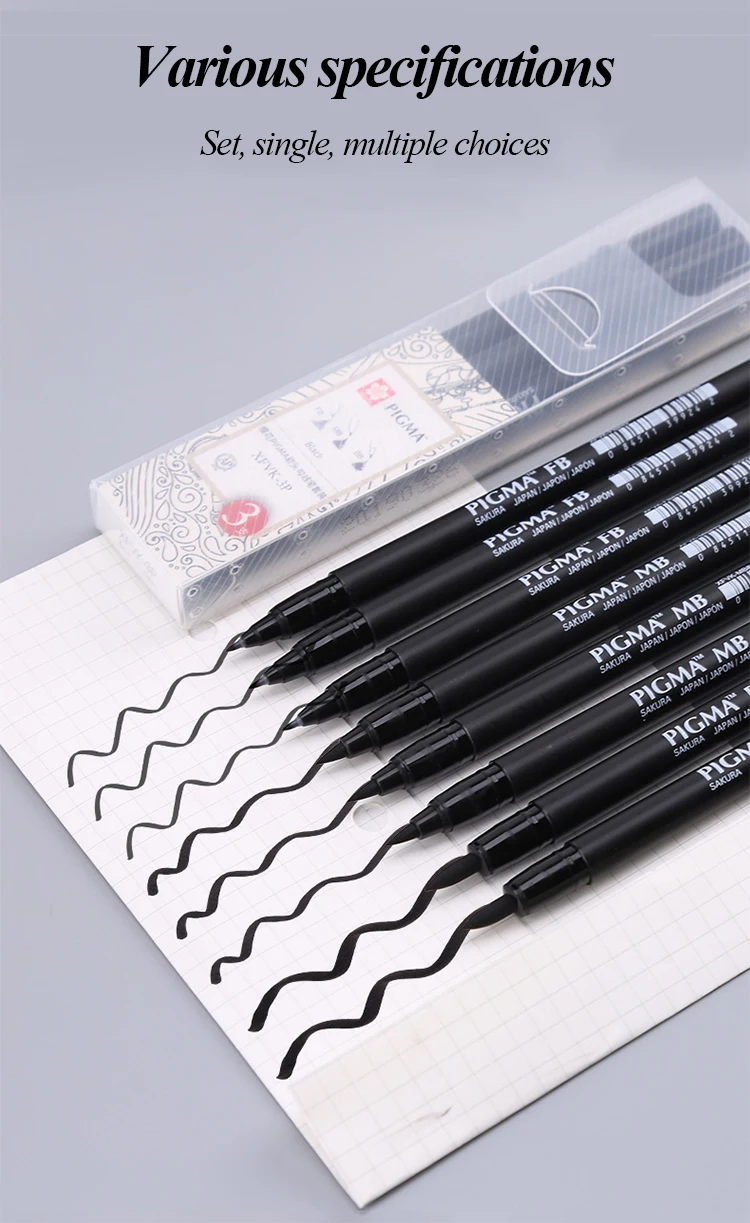 Sakura Line marking pen Art Hand-painted Hook Line Pen Sketch Pens Stationery Set Art Supplies For Hand-Paint anime Art Supplies